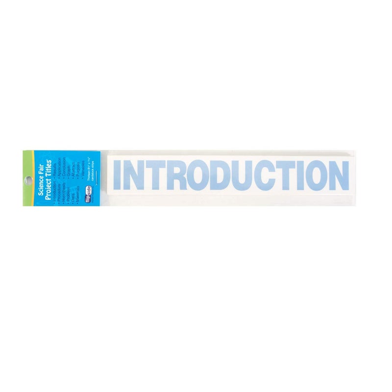 Flipside Products Sky Blue Science Fair Titles, Display Board Titles, Projects, School, Kids, Classroom, Pack of 24 - Image 2